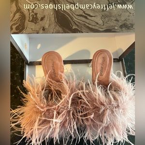 Jeffrey Campbell Feather pink shoes